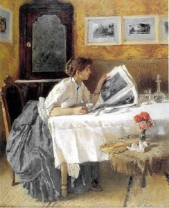 Francesco Netti, La lettrice, 1873