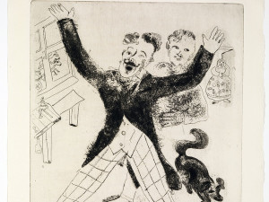 Marc Chagall, Nozdriòv, da Le anime morte