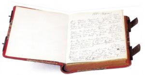 Uno dei diari del compositore, quello del 1887, dove egli annotava una quantità di fatti intimi.