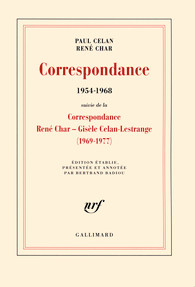 Paul Celan , René Char-Correspondance (1954-1968)