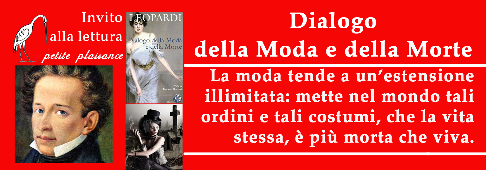 Giacomo Leopardi (1798-1837) – «Dialogo della Moda e della Morte». La